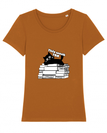 Bookish cat Roasted Orange