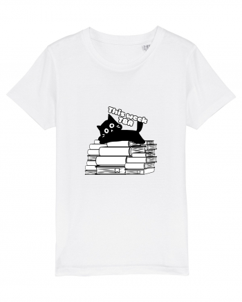 Bookish cat White