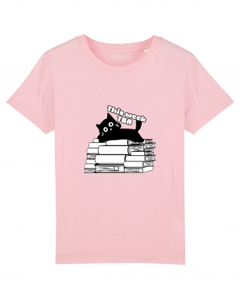 Bookish cat Cotton Pink