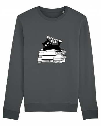 Bookish cat Anthracite