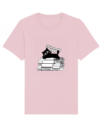 Bookish cat Cotton Pink