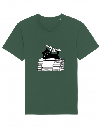 Bookish cat Bottle Green