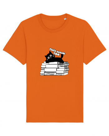 Bookish cat Bright Orange