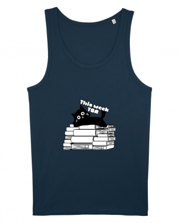 Bookish cat Navy