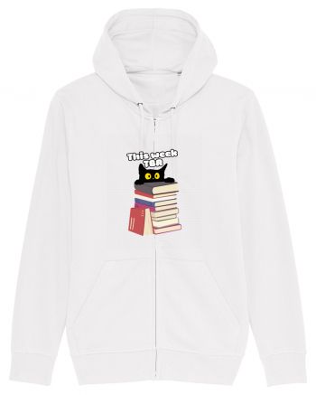 Bookish cat White