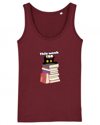 Bookish cat Burgundy