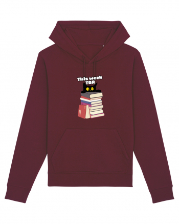 Bookish cat Burgundy