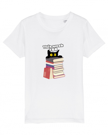 Bookish cat White