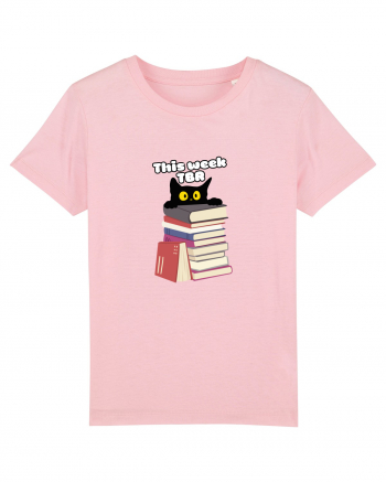 Bookish cat Cotton Pink