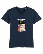 Bookish cat Tricou mânecă scurtă guler V Bărbat Presenter