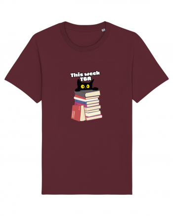 Bookish cat Burgundy