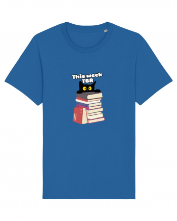 Bookish cat Royal Blue