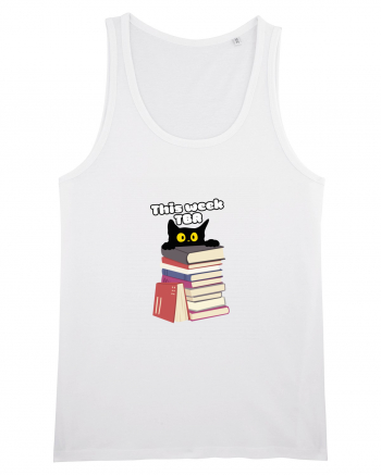 Bookish cat White