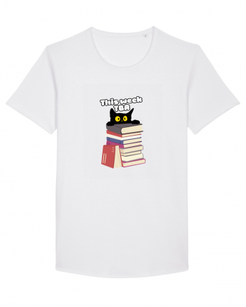 Bookish cat White