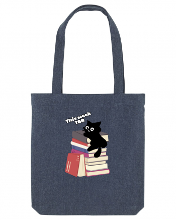 Bookish cat Midnight Blue