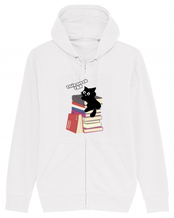 Bookish cat White