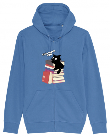 Bookish cat Bright Blue