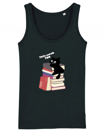 Bookish cat Black