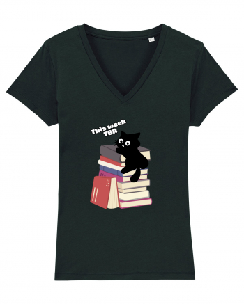 Bookish cat Black