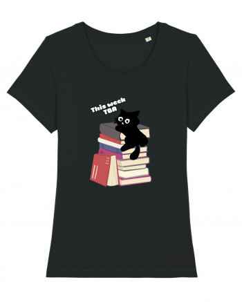 Bookish cat Black