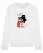 Bookish cat Bluză mânecă lungă Unisex Rise