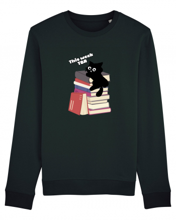 Bookish cat Black