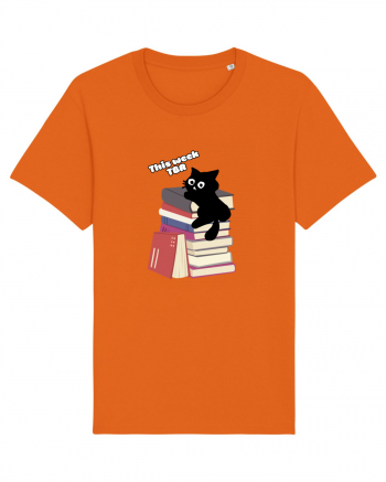 Bookish cat Bright Orange