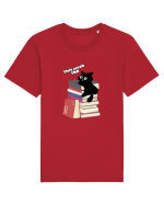 Bookish cat Tricou mânecă scurtă Unisex Rocker