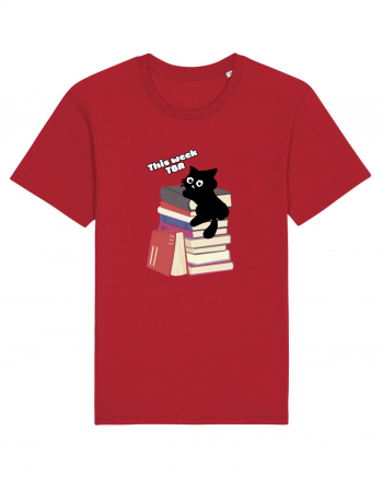 Bookish cat Red