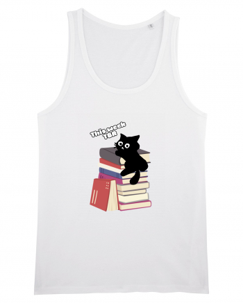 Bookish cat White