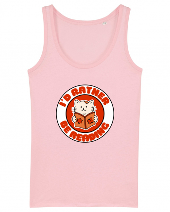 Bookish cat Cotton Pink