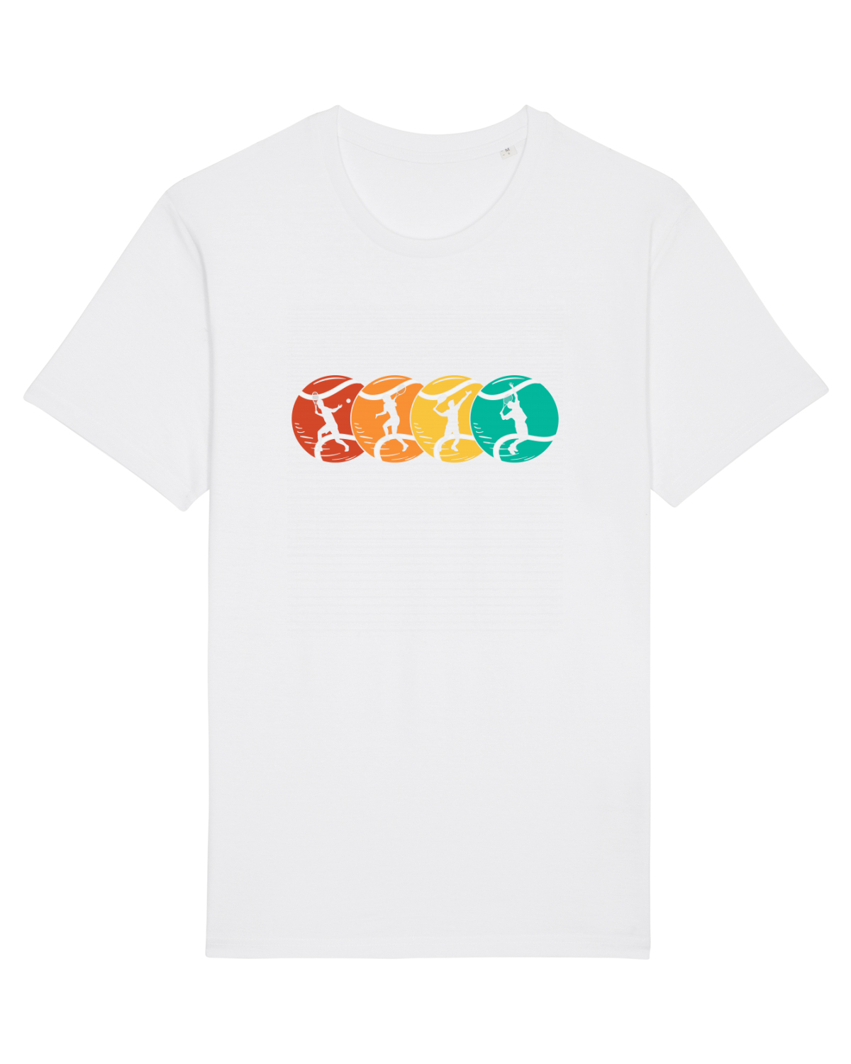 Tricou mânecă scurtă Unisex Rocker White