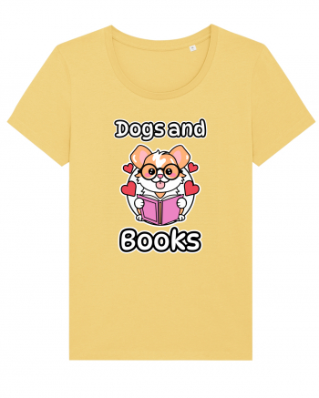 Kawaii Dog Reading A Book Jojoba