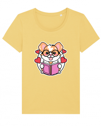 Kawaii Dog Reading A Book Jojoba