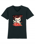 Sushi  Cat  Tricou mânecă scurtă guler V Bărbat Presenter