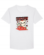 Sushi  Cat  Tricou mânecă scurtă guler larg Bărbat Skater