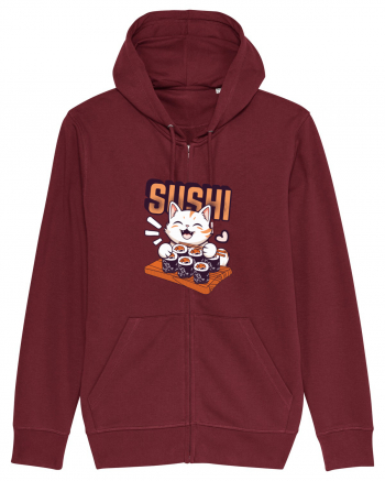 Sushi  Cat  Burgundy