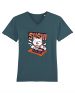 Sushi  Cat  Tricou mânecă scurtă guler V Bărbat Presenter