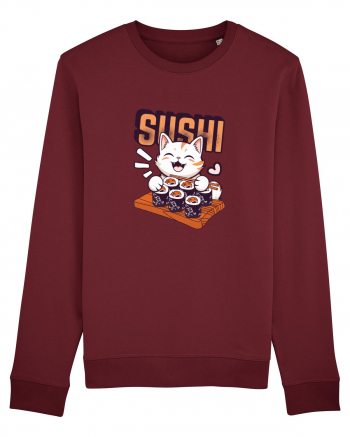 Sushi  Cat  Burgundy