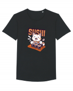 Sushi  Cat  Tricou mânecă scurtă guler larg Bărbat Skater