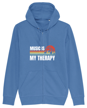 Music Is My Therapy Bright Blue