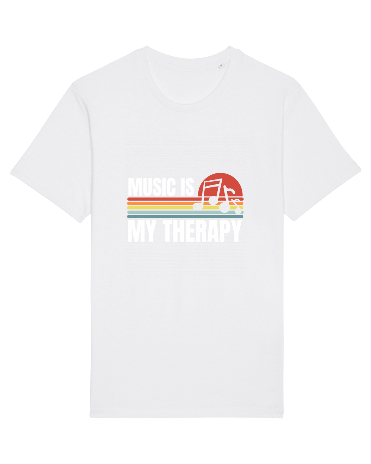 Tricou mânecă scurtă Unisex Rocker White