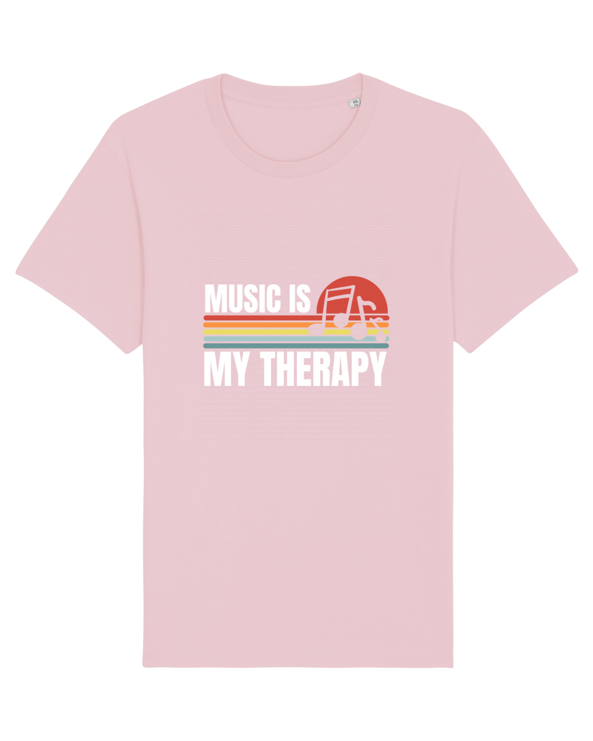 Tricou mânecă scurtă Unisex Rocker Cotton Pink