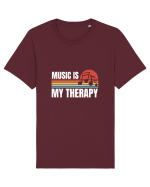 Music Is My Therapy Tricou mânecă scurtă Unisex Rocker