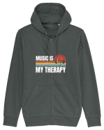 Music Is My Therapy Hanorac cu fermoar Unisex Connector
