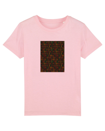 Black Background African Cotton Pink
