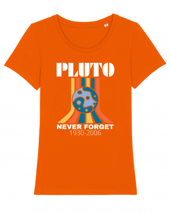 Pluto Never Forget Bright Orange