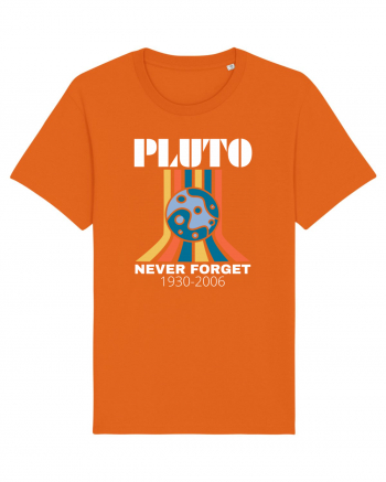 Pluto Never Forget Bright Orange
