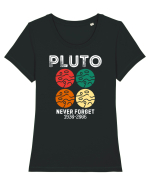 Pluto Never Forget Tricou mânecă scurtă guler larg fitted Damă Expresser