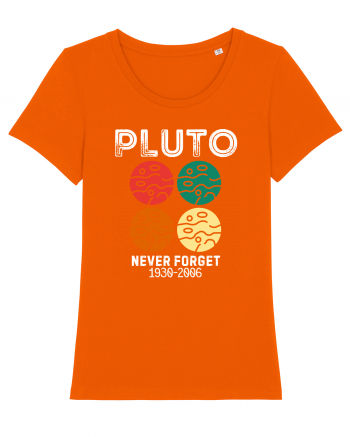 Pluto Never Forget Bright Orange